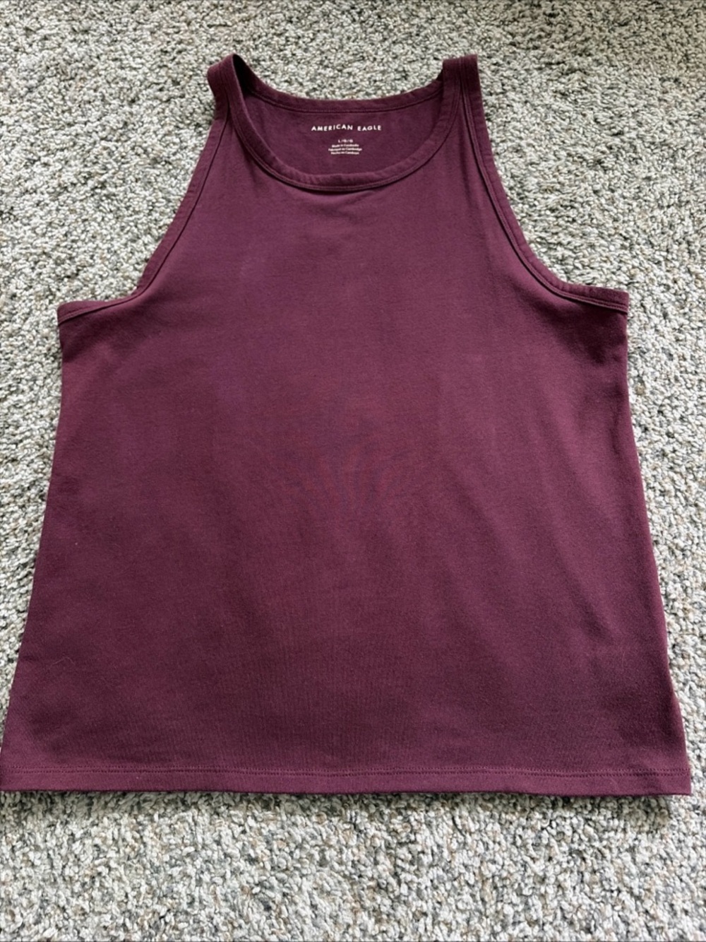 Maroon American eagle tank top size large